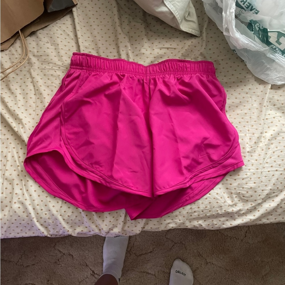 Nike pink running shorts